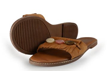 Graceland Slippers in maat 41 Bruin, Slippers, Bruin, Verzenden, Zo goed als nieuw