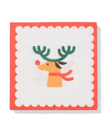 HEMA Servetten 33x33cm papier Kerst - 20 stuks, Verzenden, Nieuw
