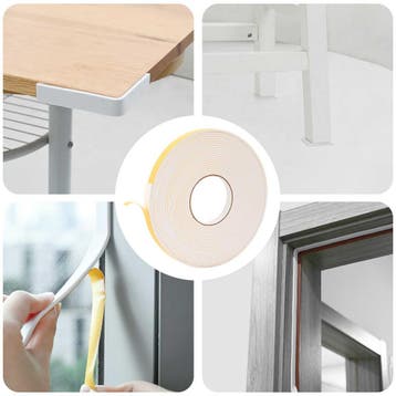 vidaXL Zelfklevende schuimtape Wit 15mm x 10m CR Schuim, Verzenden, Nieuw