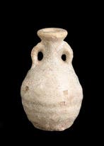 Oude Egypte, late periode Geglazuurd aardewerk Fles (Zonder