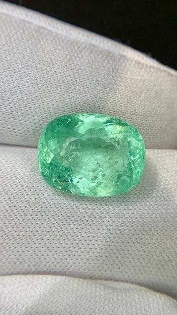1 pcs Groen, Blauw Paraiba toermalijn - 11.49 ct - Asian, Nieuw