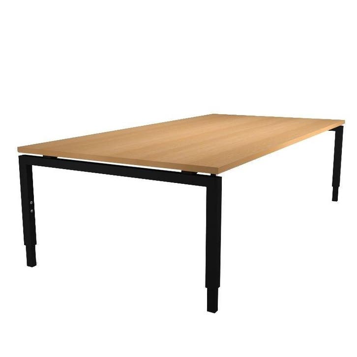 Recht N-poot bureau, 200 x 100 cm, Zakelijke goederen, Kantoor en Winkelinrichting | Kantoormeubilair en Inrichting, Bureau, Nieuw in verpakking