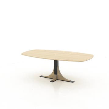 Deens ovale eiken eettafels - Kom zelf kijken in de showroom, Eikenhout, Vijf personen of meer, Ovaal, Deens ovale tafel gemaakt in eigen meubelmakerij