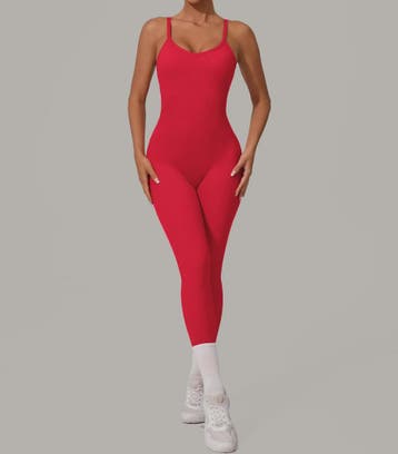 Sportieve Dames Jumpsuit met Open Rug en Kruisbanden - Perfe, Verzenden, Nieuw