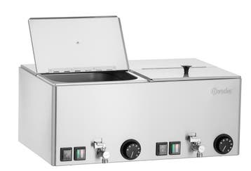 Worstenwarmer 535x370x240 mm RVS met 2 Regelbare Bakken, Verzenden, Nieuw in verpakking