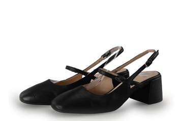 Manfield Slingbacks in maat 36 Zwart, Verzenden, Zwart, Manfield, Gedragen