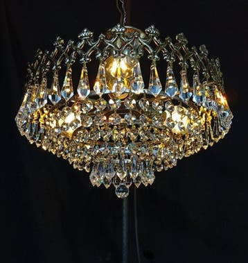 Kroonluchter - Kristal, Brons - Luster prismas/piramides