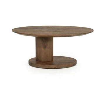 Salontafel Novia small 90x60cm - lichtbruin | Eleonora, Ophalen of Verzenden, Nieuw