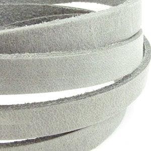 1 x DQ Suede 5mm Vintage Smoked Grey (DQ leer plat), Ophalen of Verzenden, Nieuw, Draad