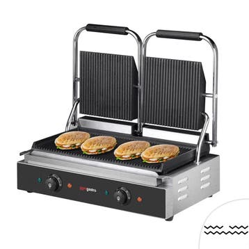 GGM Gastro | Contactgrill - 3600W - platen: boven & onder |, Verzenden, Nieuw