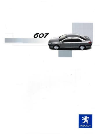 2007 PEUGOT 607 BROCHURE NEDERLANDS, Nieuw, Peugeot, Author