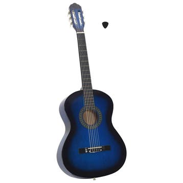 vidaXL Gitaar klassiek beginner 4/4 39 lindenhout blauw, Verzenden, Nieuw