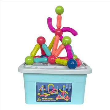 Magnetische Bollen en Staven - 102 Delen incl. opbergdoos, Ophalen of Verzenden, Nieuw