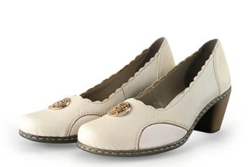Rieker Pumps in maat 37 Wit, Kleding | Dames, Schoenen, Pumps, Verzenden, Wit, Gedragen