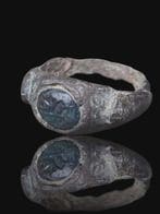 Oud-Romeins Brons, Stunning Blue/Green Intalio Legion Seal