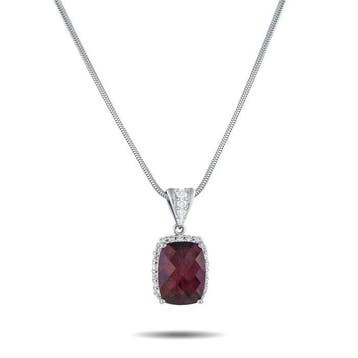Ketting met hanger Platina 0,80 ct Diamant en