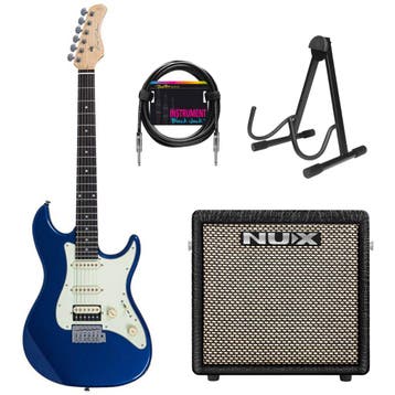 Sire S1 S-Style Dark Navy + NUX Mighty-8 MK2 Versterker, Muziek en Instrumenten, Ophalen of Verzenden, Nieuw