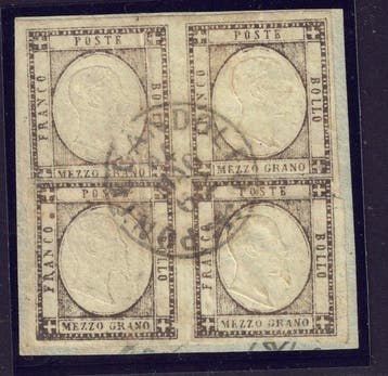 Italiaanse oude staten - Napels 1861 - Napolitaanse, Gestempeld