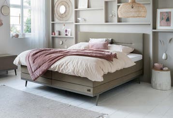 Boxspring Lifestyle by vtwonen Cinnamon | Swiss Sense, Huis en Inrichting, Slaapkamer | Boxsprings, Verzenden, Nieuw