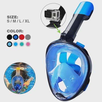Full Face Duikmasker met Anti-Condens & Droog Systeem - Veil, Verzenden, Nieuw