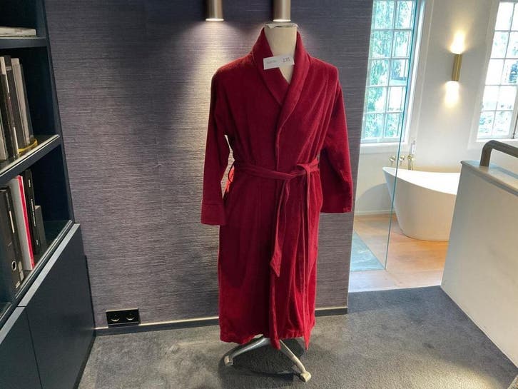 Online veiling: Badjas, bordeauxrood, Kleding | Heren, Badmode en Zwemkleding