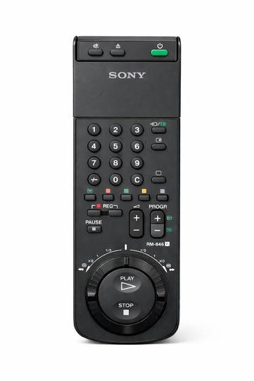 Sony RM-846 Afstandsbediening voor TV/VCR (SLV-E200, SLV-E73, Verzenden, Zo goed als nieuw