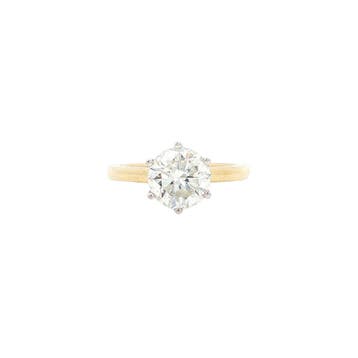Gouden ring met diamant 2.03ct. 18 karaat* nieuw, Verzenden, Zo goed als nieuw, Goud