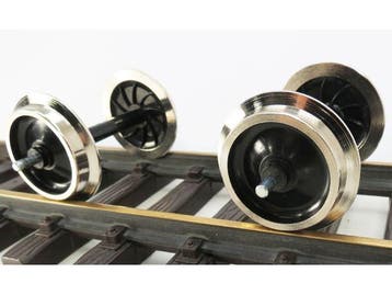 GS Vollrad Metallradsatz RVS 2 st LGB PIKO Train Line Mag..., Ophalen of Verzenden, Nieuw, Overige typen, Analoog