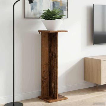 vidaXL Plantenstandaard Oud hout 25 x 25,5 x 80,5 cm Bewerkt, Verzenden, Nieuw