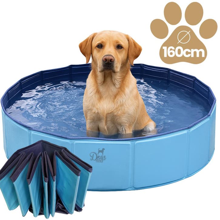 Honden zwembad 160x30 cm Blauw, Dieren en Toebehoren, Honden-accessoires, Nieuw, Ophalen of Verzenden