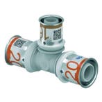 Uponor S-Press Plus PPSU perskoppeling Ø20x16x20 T-stuk, Verzenden, Nieuw