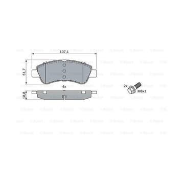 Bosch BP318 – remblokken voor autos, vooras – Bosch-kwa, Verzenden, Nieuw
