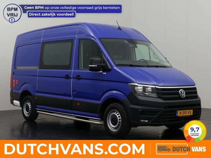 Volkswagen Crafter Laadklep 2.0TDI | blauw, Auto's, Bestelauto's, Dealer onderhouden, Lease, Handgeschakeld, BTW verrekenbaar