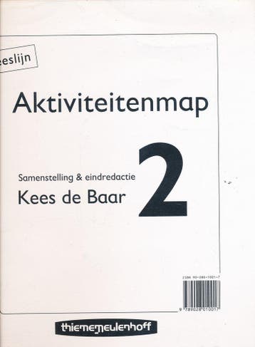 Leeslijn versie 1 Aktiviteitenmap 2, Boeken, Schoolboeken, Verzenden, Nieuw