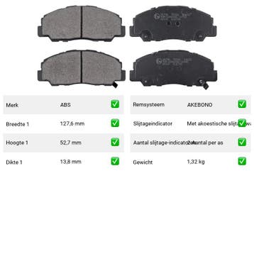 Remblokken Vooras Daihatsu Rocky 2.0 4x4 - ABS 36736, Auto-onderdelen, Verzenden, Nieuw, Daihatsu