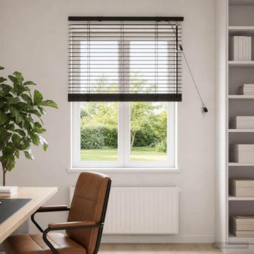 vidaXL Venetiaanse jaloezie Donkerbruin 75 x 130 cm 35 mm, Verzenden, Nieuw, Bruin