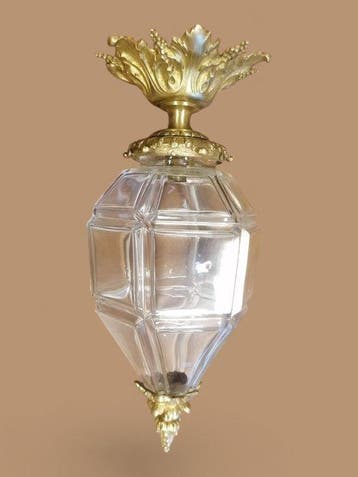 Lantaarn plafondlamp - Verguld brons - Versailles - Lodewijk