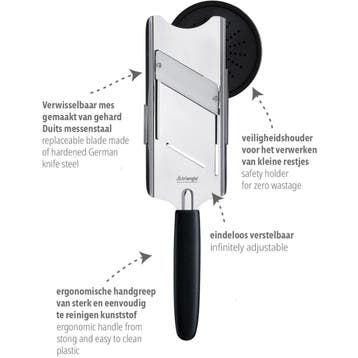 Triangle Professionele Truffelschaaf – RVS 15 cm – Zwart, Huis en Inrichting, Keuken | Keukenbenodigdheden, Ophalen of Verzenden