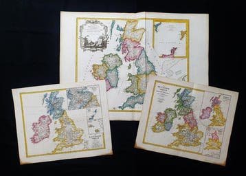 Europa - [LOT of 3] - Verenigd Koninkrijk / Engeland /, Boeken, Atlassen en Landkaarten, Nieuw
