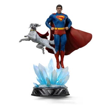 Superman Legacy Art Scale Statue 1/10 Superman & Krypto 32 c, Ophalen of Verzenden, Nieuw