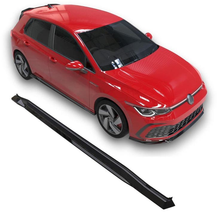 Sideskirts V2 geschikt voor Volkswagen Golf Mk8 GTI / GTE /, Auto diversen, Tuning en Styling