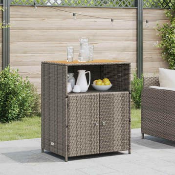 vidaXL Kast met plank Grijs 70 x 50 x 87 cm Polyester en, Verzenden, Nieuw