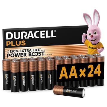 AA batterij | Duracell | 24 stuks (Alkaline, 1.5V), Verzenden, Nieuw