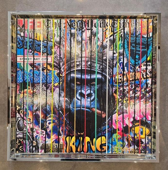 Elmago - Mr monkey gang of luxury (New), Antiek en Kunst, Kunst | Schilderijen | Modern