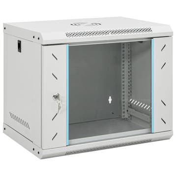 vidaXL Netwerkkast wandgemonteerd 9U 19 IP20 53x40x45 cm, Verzenden, Nieuw