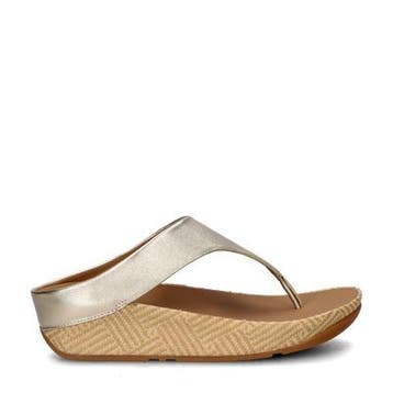 Fitflop Lulu Lux Graphic Wedge slippers voor dames, Kleding | Dames, Schoenen, Slippers, Overige kleuren, Verzenden, Nieuw