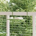 vidaXL Balkontafel 60x40 cm staal groen, Verzenden, Nieuw, Metaal