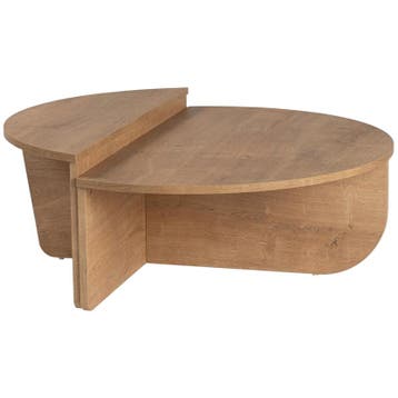 Evila Salontafel - Houtkleurig - Nieuw/Ongebruikt - Melamine, 50 tot 100 cm, Nieuw, Scandinavisch, 50 tot 100 cm
