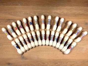 FluisterTelefoon (SET van 30 st.) 1-30 happy numbers, Ophalen of Verzenden, Nieuw