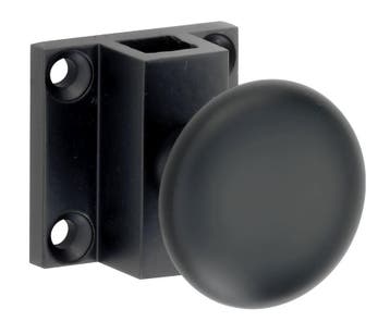 Espagnolet trekknop Elegant voor vierkante stang mat zwart, Verzenden, Nieuw